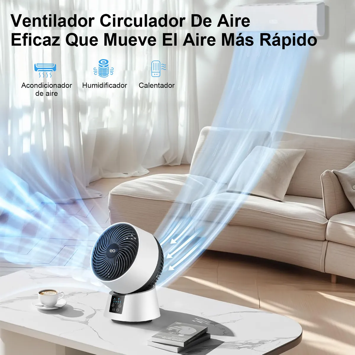 Ventilador Circulador De Aire De Mesa