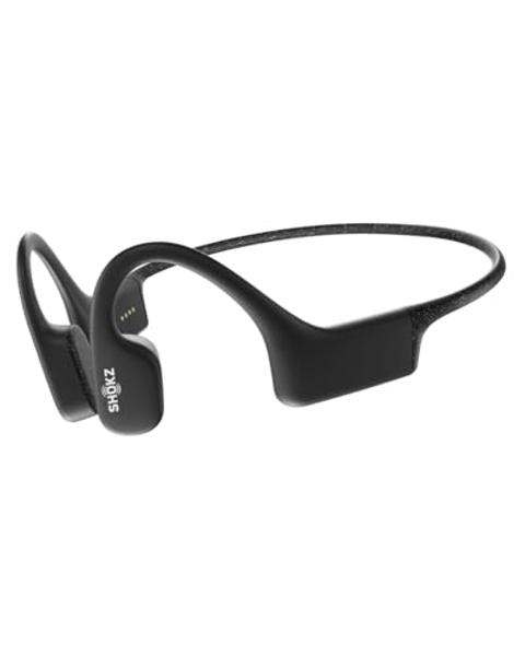 SHOKZ OpenSwim - MP3 Waterproof Headphones for Swimming - Not Bluetooth Compatible - Built-in MP3 Player with Storage for 1200 Songs - Open-Ear Wireless Headphones, with Nose Clip 