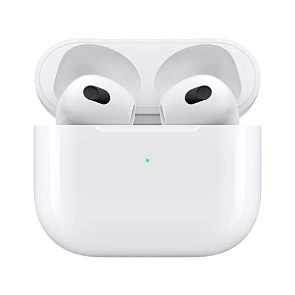 Apple AirPods (3rd Generation) Wireless Earbuds with MagSafe Charging Case. Spatial Audio, Sweat and Water Resistant, Up to 30 Hours of Battery Life. Bluetooth Headphones for iPhon
