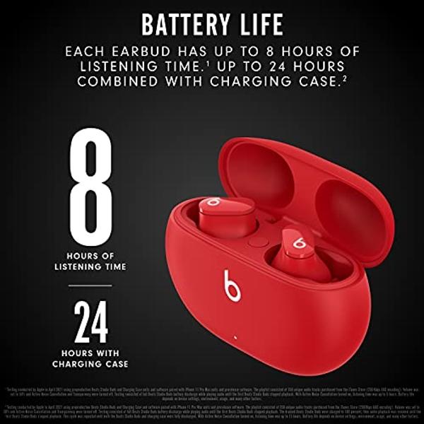 Beats Studio Buds - True Wireless Noise Cancelling Earbuds - Compatible with Apple & Android, Built-in Microphone, IPX4 Rating, Sweat Resistant Earphones, Class 1 Bluetooth Headpho