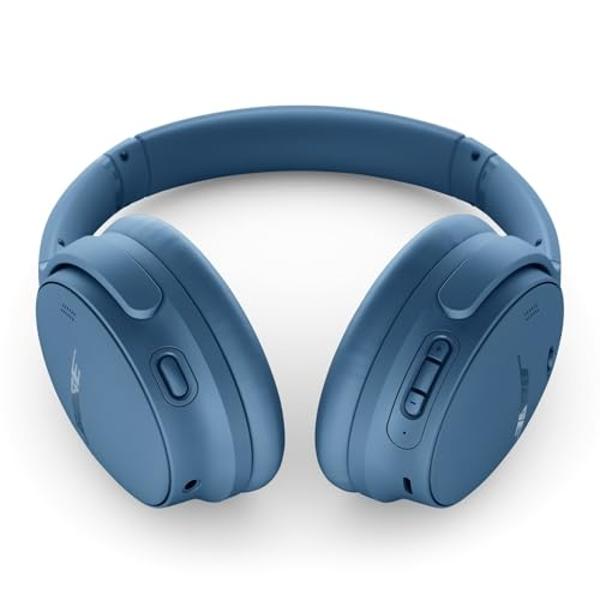 Bose QuietComfort Bluetooth Headphones, Wireless Headphones with Active Over Ear Noise Cancelling and Mic, Deep Bass, Up to 24 Hours of Playtime, Blue Dusk - Limited Edition Color