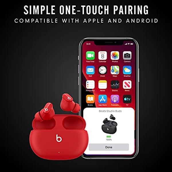 Beats Studio Buds - True Wireless Noise Cancelling Earbuds - Compatible with Apple & Android, Built-in Microphone, IPX4 Rating, Sweat Resistant Earphones, Class 1 Bluetooth Headpho
