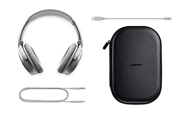 Bose QuietComfort 35 Wireless Headphones II - Stereo - Silver - Wired/Wireless - Bluetooth - 29.5 ft - Over-The-Head - Binaural - Circumaural - 3.93 ft Cable - Noise (Renewed)