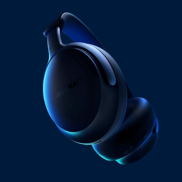 Bose QuietComfort Ultra Bluetooth Headphones, Wireless Headphones with Spatial Audio, Over Ear Noise Cancelling with Mic, Up to 24 Hours of Playtime, Lunar Blue - Limited Edition C