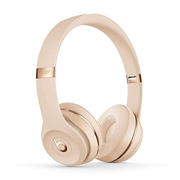 Beats Solo3 Wireless Headphones - Satin Gold (Latest Model) - MX462LL/A (Renewed)
