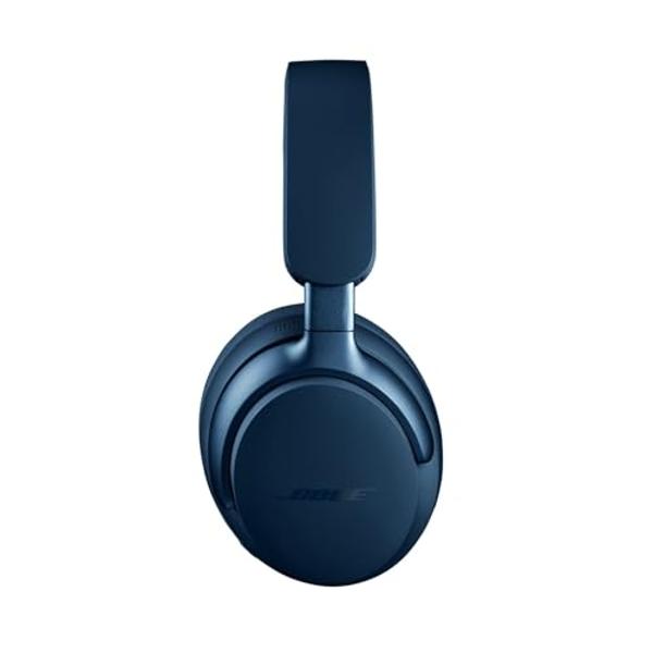 Bose QuietComfort Ultra Bluetooth Headphones, Wireless Headphones with Spatial Audio, Over Ear Noise Cancelling with Mic, Up to 24 Hours of Playtime, Lunar Blue - Limited Edition C