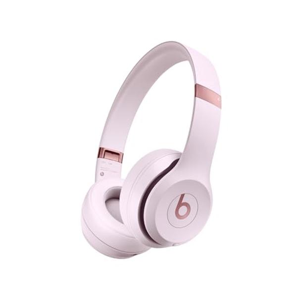 Beats Solo 4 - Wireless Bluetooth On-Ear Headphones, Apple & Android Compatible, Up to 50 Hours of Battery Life - Cloud Pink (Renewed)
