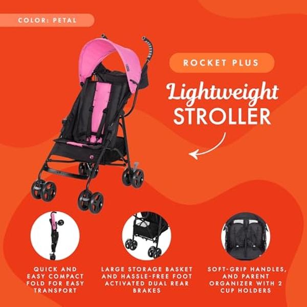 Baby Trend Rocket PLUS Lightweight Stroller,Petal