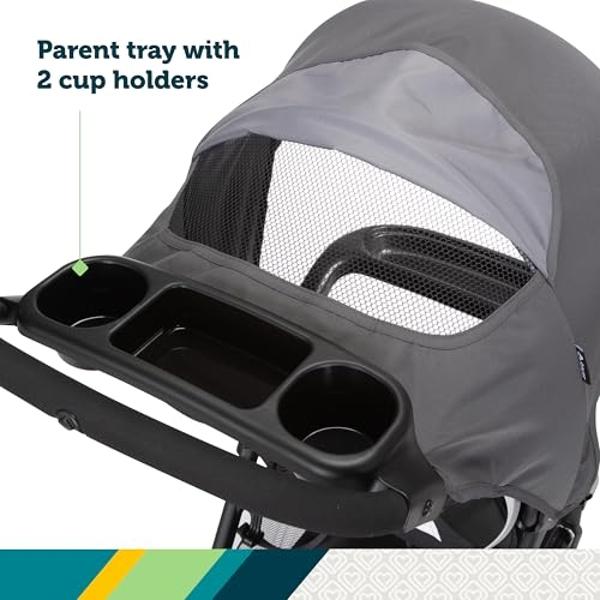 Safety 1st Smooth Ride Travel System Stroller and Car Seat OnBoard™ FLX - Efficient Infant Car Seat Stroller and Infant Car Seat and Stroller Combo, Monument