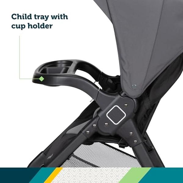 Safety 1st Smooth Ride Travel System Stroller and Car Seat OnBoard™ FLX - Efficient Infant Car Seat Stroller and Infant Car Seat and Stroller Combo, Monument