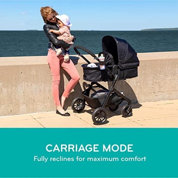 Graco Redmond Modes Pramette Stroller, 3-in-1 Convertible: Car Seat Carrier, Infant Pramette to Toddler Stroller with Reversible Seat and One-hand Fold