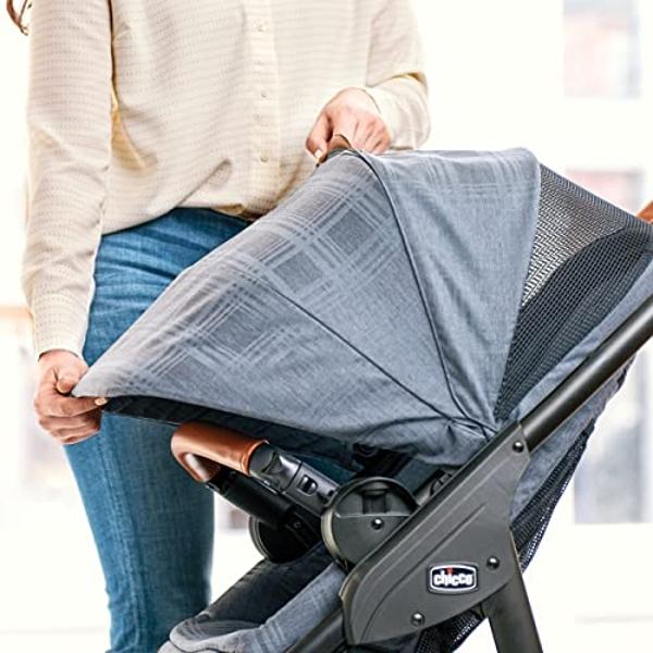 Evenflo Pivot Modular Travel System with LiteMax Infant Car Seat with Anti-Rebound Bar (Casual Gray)