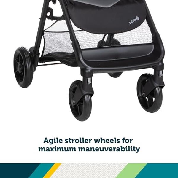 Safety 1st Smooth Ride Travel System Stroller and Car Seat OnBoard™ FLX - Efficient Infant Car Seat Stroller and Infant Car Seat and Stroller Combo, Monument