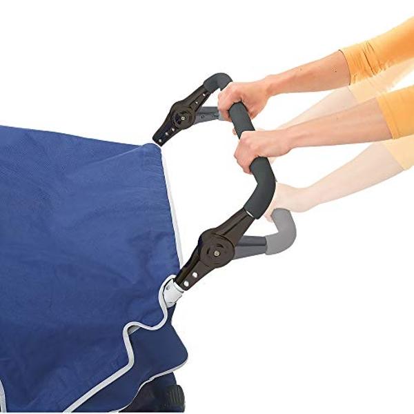 Children’s Factory Infant Toddler SureStop Folding Commercial Bye-Bye Stroller (4-Passenger), Blue