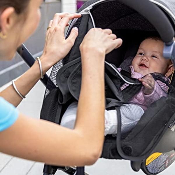 Cybex Gazelle S All-in-One Toddler and Baby Stroller with Over 20 Modular Configurations, Ergonomic Near-Flat Recline, Shopper Basket, and Compact Fold, Moon Black