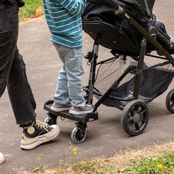 Diono Hop 'n Roll Universal Stroller Board, Compatible with Most Strollers, Wagons and Travel Systems, Holds Children up to 50lbs, Black