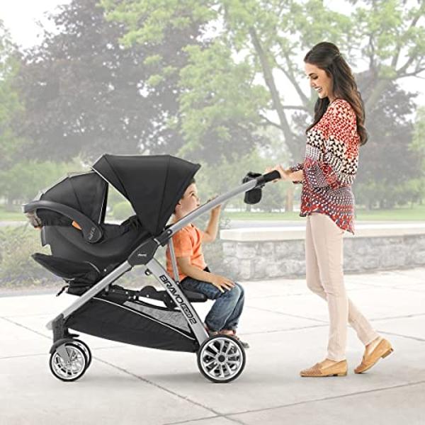 Cybex Gazelle S All-in-One Toddler and Baby Stroller with Over 20 Modular Configurations, Ergonomic Near-Flat Recline, Shopper Basket, and Compact Fold, Moon Black