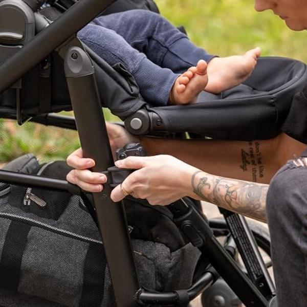 Diono Hop 'n Roll Universal Stroller Board, Compatible with Most Strollers, Wagons and Travel Systems, Holds Children up to 50lbs, Black