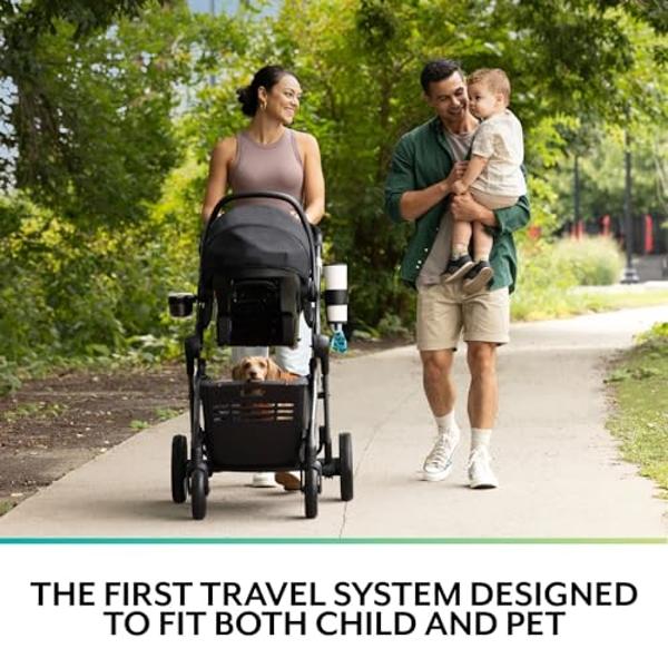 Evenflo Pivot Troop Child and Pet Modular Travel System (Rhodesboro Black)