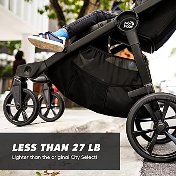 Evenflo Pivot Xpand Modular Travel System with LiteMax Infant Car Seat with Anti-Rebound Bar (Ayrshire Black)