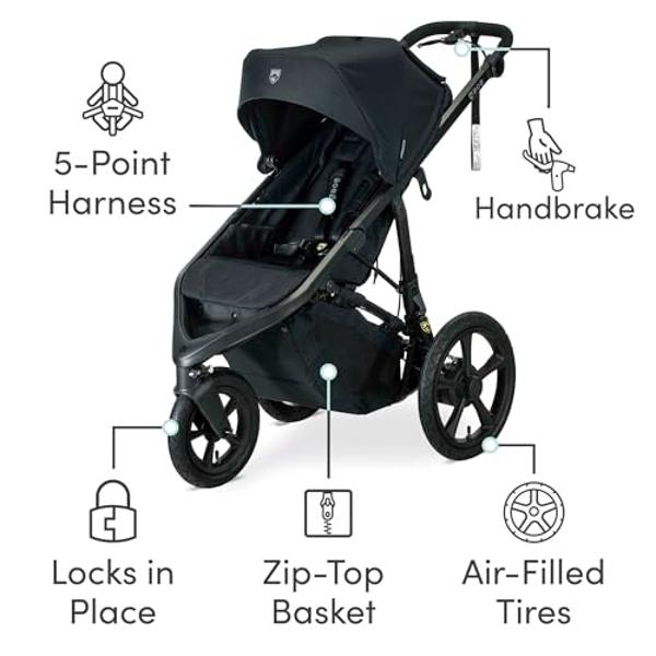 BOB Gear Wayfinder Travel System, Infant Car Seat and Stroller Combo, Nightfall