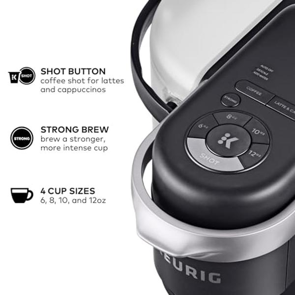 Keurig K-Cafe Single-Serve K-Cup Coffee Maker, Latte Maker and Cappuccino Maker, Comes with Dishwasher Safe Milk Frother, Coffee Shot Capability, Compatible with all Keurig K-Cup P