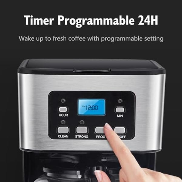 Mr. Coffee® 12-Cup Programmable Coffeemaker, Brew Now or Later
