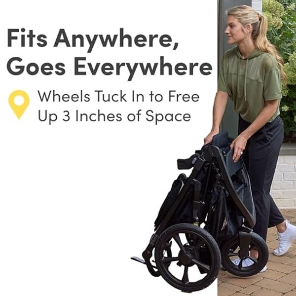 BOB Gear Wayfinder Travel System, Infant Car Seat and Stroller Combo, Nightfall