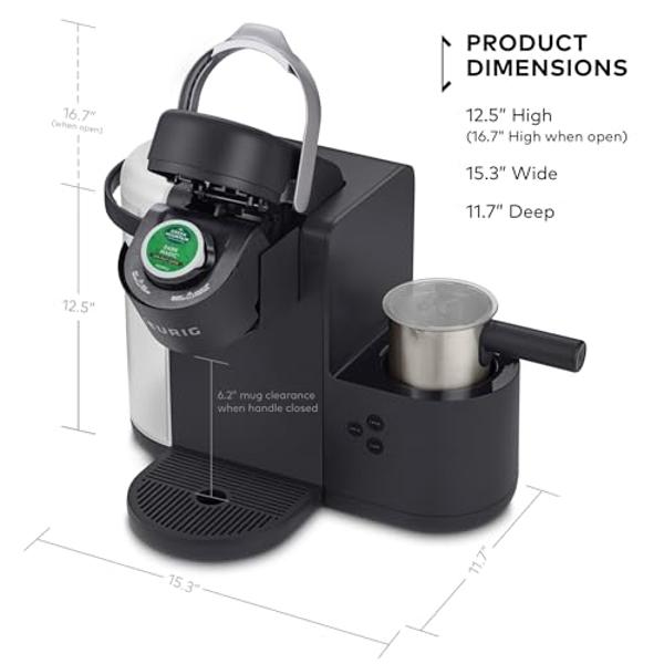 Keurig K-Cafe Single-Serve K-Cup Coffee Maker, Latte Maker and Cappuccino Maker, Comes with Dishwasher Safe Milk Frother, Coffee Shot Capability, Compatible with all Keurig K-Cup P