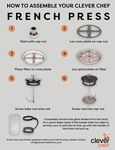 Coffee Gator French Press Coffee Maker - 34oz Double Insulated Stainless Steel Brewer plus Travel Jar Canister, Portable Hot Cold Brew Teapot Cafetera for Coffee Bar Accessories Ki