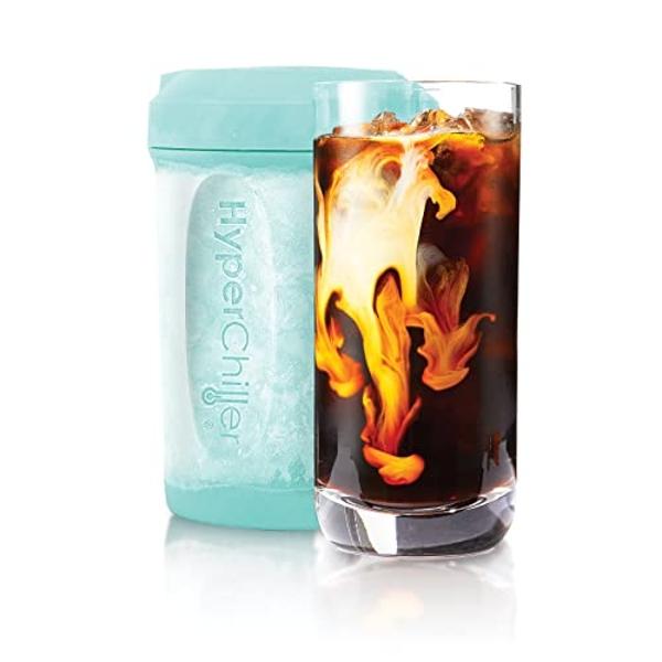 HyperChiller HC2AS Patented Iced Coffee/Beverage Cooler, NEW, IMPROVED,STRONGER AND MORE DURABLE! Ready in One Minute, Reusable for Iced Tea, Wine, Spirits, Alcohol, Juice, 12.5 Oz