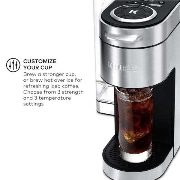 Keurig K-Supreme Plus Single Serve K-Cup Pod Coffee Maker, MultiStream Technology, Customizable Strength and Temperature Settings, Programmable, 78oz Removable Reservoir, Stainless