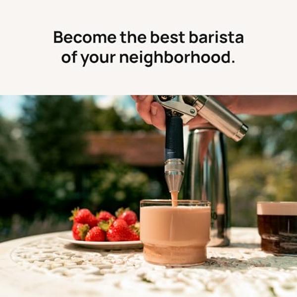 Hatfields London NitroPress Nitro Cold Brew Maker And Dispenser, Nitro Machine, Cold Brew Kit with 40 Nitro Chargers