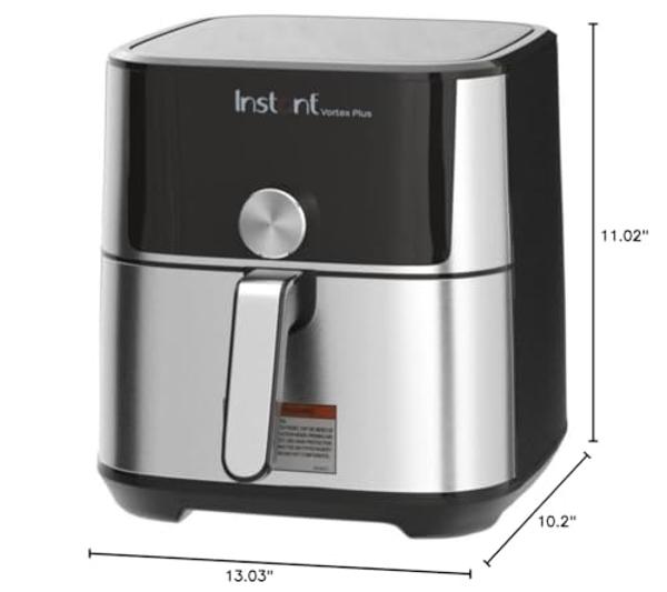 Instant Pot Vortex Plus 4QT Air Fryer, Custom Program Options, 6-in-1 Functions Crisps, Broils, Roasts, Dehydrates, Bakes, Reheats, 100+ In-App Recipes, from the Makers of Instant 