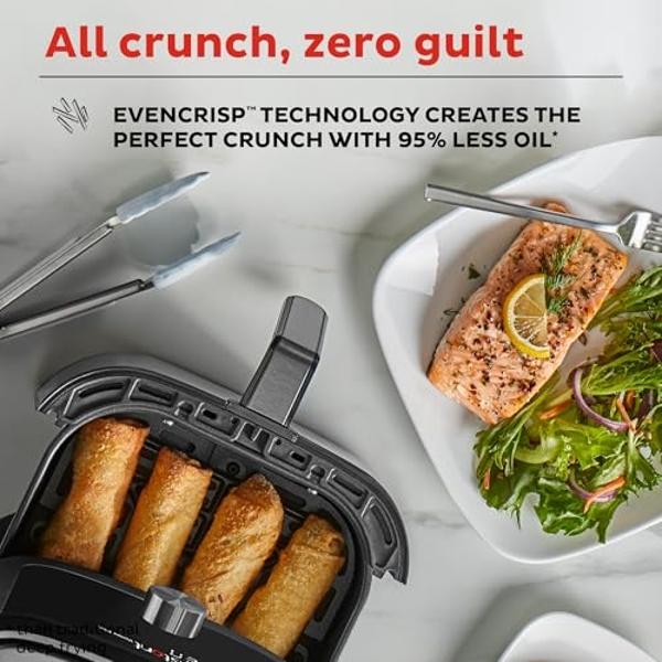 COSORI Air Fryer 9-in-1, Compact & Large 6-Qt, Fast Turbo Modes, 90–450°F Precise Heat for Even Results, Up to 95% Less Oil*, Roast, Bake, Dry, Reheat, Frozen, Broil, Proof, 120V, 