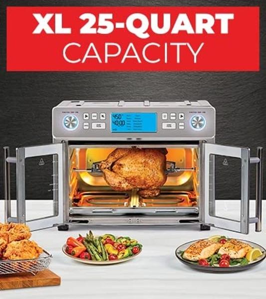 Instant Pot Omni Plus 19QT/18L Toaster Oven Air Fryer, 10-in-1 Functions, Fits 12" Pizza, Crisp, Broil, Bake, Roast, Toast, Warm, Convection, 100+ In-App Recipes, from the Makers o