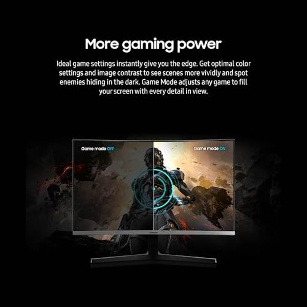 SAMSUNG 32" CR50 FHD 1500R Curved Monitor, 75Hz, 4ms GTG, AMD Freesync, HDMI, VGA (LC32R500FHNXZA)