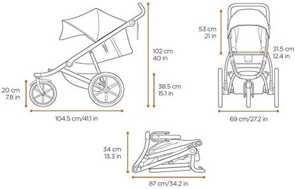 Baby Trend Infant and Toddler Double Stroller & 2 Car Seat Combo, 3 Pc Set, Khaki - Portable and Lightweight Stroller Duo and Car Seat Travel System Tandem