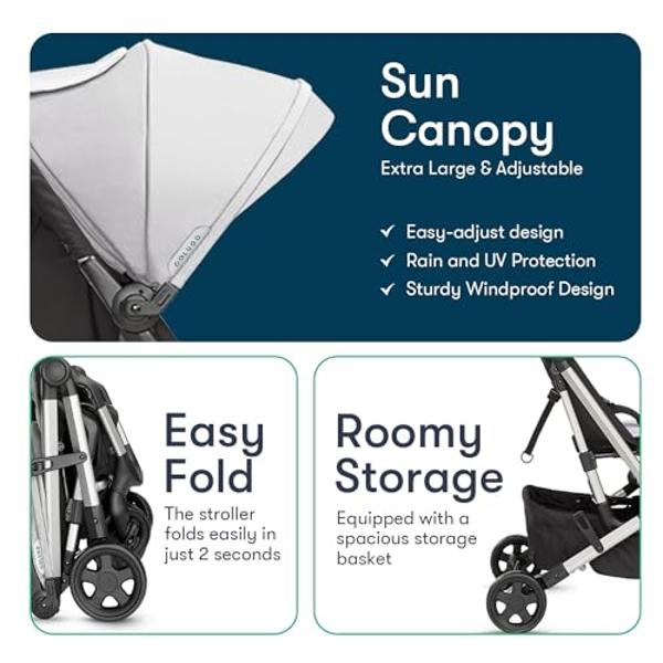 Baby Trend Infant and Toddler Double Stroller & 2 Car Seat Combo, 3 Pc Set, Khaki - Portable and Lightweight Stroller Duo and Car Seat Travel System Tandem