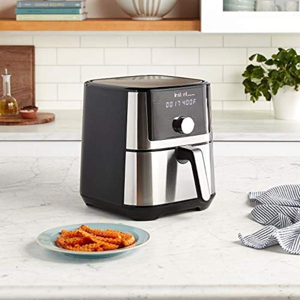 Instant Pot Vortex Plus 4QT Air Fryer, Custom Program Options, 6-in-1 Functions Crisps, Broils, Roasts, Dehydrates, Bakes, Reheats, 100+ In-App Recipes, from the Makers of Instant 