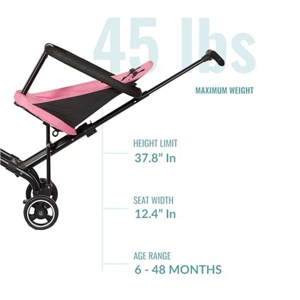 TIEBLU Umbrella Strollers for Toddlers 1-5, Travel Stroller for Airplane, Baby Stroller with Adjustable Canopy, Storage Basket