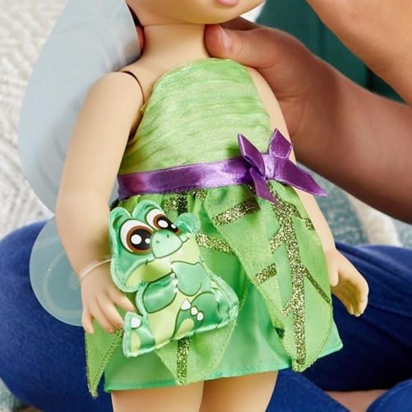 Disney Animators' Collection Tinker Bell Doll - Peter Pan - 16 Inch, Molded Details, Fully Posable Toy in Satin Dress - Suitable for Ages 3+ Toy Figure