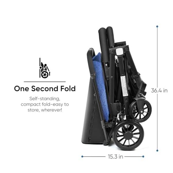 TIEBLU Umbrella Strollers for Toddlers 1-5, Travel Stroller for Airplane, Baby Stroller with Adjustable Canopy, Storage Basket