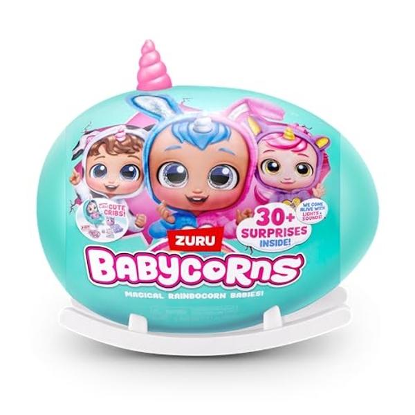 Babycorns Interactive Baby Doll Series 1 Large (Kitten) by ZURU with Lights and Sounds, Magical Babydolls, Surprise, Unboxing, Girls, Dolls, Story