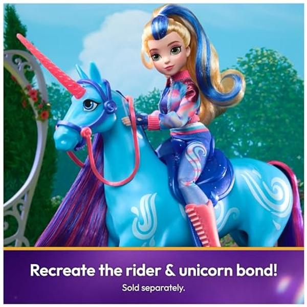 Unicorn Academy, River with 2 Riding Accessories, 11”, Compatible with Isabel, Dolls & Unicorn Toys for Girls Ages 4 and up