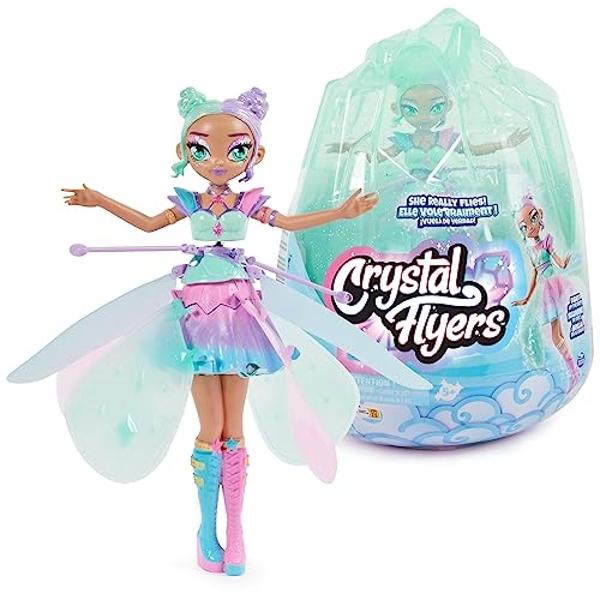 Crystal Flyers by Hatchimals, Pastel Kawaii Doll Magical Flying Toy with Lights (Packaging May Vary), Kids Toys for Girls and Boys Ages 5 and up