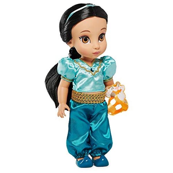 Disney Store Official Animators' Collection Jasmine Doll from Aladdin – 16 Inches, Authentic Princess Design, for Kids & Collectors, Soft & Poseable Figure, Suitable for Ages 3+