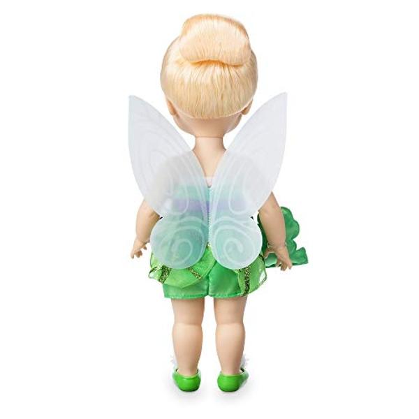 Disney Animators' Collection Tinker Bell Doll - Peter Pan - 16 Inch, Molded Details, Fully Posable Toy in Satin Dress - Suitable for Ages 3+ Toy Figure