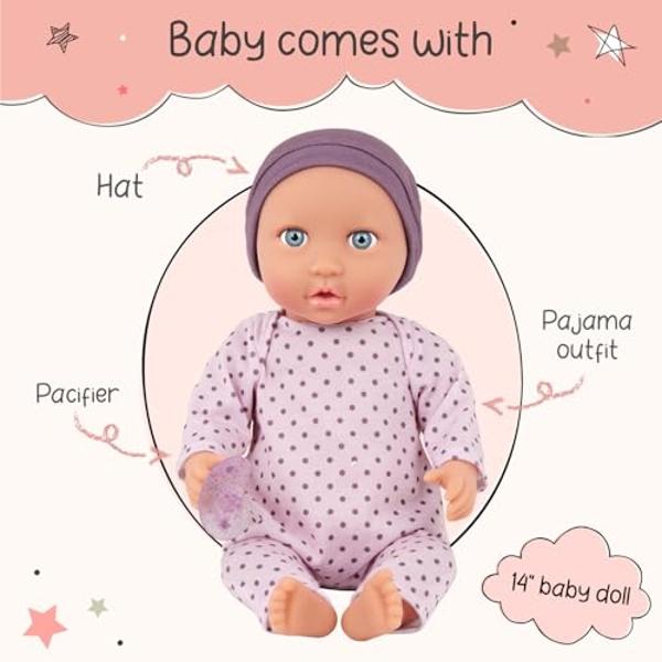 Yummiland Large Doll + Lipgloss Pet- Piper Peach, Age 4+