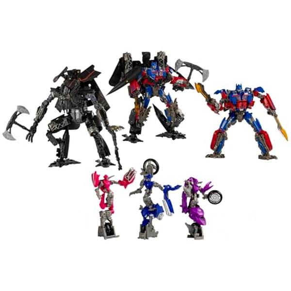 Transformers Toys Studio Series Revenge of The Fallen 15th Anniversary Autobot Multipack, Optimus Prime, Jetfire, Chromia, Elita-1, Arcee, 5 Action Figures, Ages 8+ (Amazon Exclusi